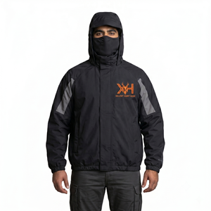 Veste de chasse imperméable pour homme, coupe-vent tactique d'extérieur, veste softshell avec masque facial, équipement de chasse OEM Xelent - Product Image 1