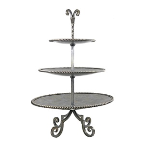 Golden Round <b>Cake</b> <b>Stands</b> With Crystal Drips 3-Piece <b>Set</b> Reusable Metal <b>Stand</b> - Product Image 3