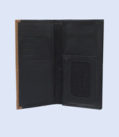 Elegante Cartera Larga de Cuero Genuino para Hombre, con Logotipo Personalizado, RFID, Ligera, de Alta Calidad, Premium, a la Moda, Venta al Por Mayor Directa de Fábrica