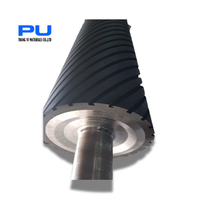 Roue de rouleau de polyuréthane montée par aluminium d'OEM ODM avec traiter les rouleaux en caoutchouc pour des machines de production - Product Image 2