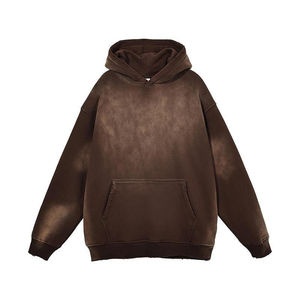 Sweat à capuche pour homme de qualité supérieure, très vendu, style hip-hop oversize à manches longues, effet délavé, prix bas, hiver, OEM - Product Image 5