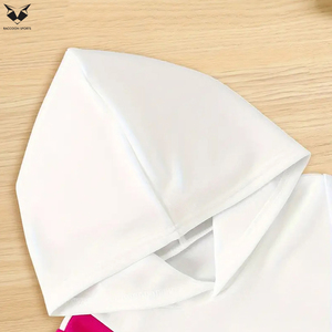 Fashion Street Wear In Pink And White Color Best Material In Reasonable Price Women Casual Wear Outfit Hoodie And Skirt <b>Set</b> - Product Image 4