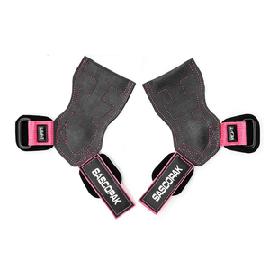Poignées de musculation antidérapantes en caoutchouc naturel pour protection des paumes, avec logo personnalisé, pour entraînement de soulevé de terre, tractions et musculation en salle de sport - Product Image 1