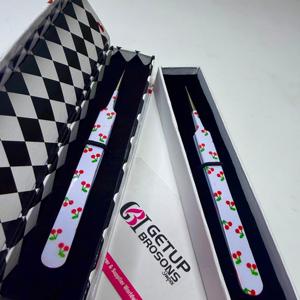 Pince à épiler de précision anti-magnétique en acier inoxydable à pointe argentée, avec revêtement en papier cerise, isolation droite de haute qualité - Product Image 5