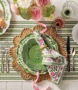 Flower Shape Rattan Placemat Handmade – Natural Woven <b>Table</b> <b>Mat</b> for Dining Decor - Product Image 3