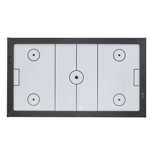 Table de hockey sur air portable de 84 pouces avec marqueur électronique, pieds en X haute résistance, ensemble de jeu d'arcade d'intérieur - 2 poussoirs, 2 disques - Product Image 3