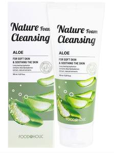 Limpiador Facial Calmante con Aloe Vera FOODAHOLIC Nature Foam, Limpiador Facial Hidratante, Limpieza Profunda de Poros - Product Image 4