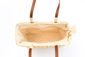 Square <b>Box</b>-Shaped Woven Water Hyacinth Bag – Modern Vintage Style - Product Image 5