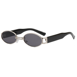 LMA 068 Retro Small Round <b>Frame</b> Trendy UV400 Luxury Man Metal Fashion Shades Custom Logo 2024 Women Gafas De Sol High Quality - Product Image 5