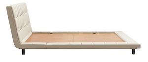Modern PU Leather Upholstered Japanese Japandi Style <b>Bed</b> King <b>Size</b> Tufted Headboard Midcentury Style Soft <b>Bed</b> Frame - Product Image 4