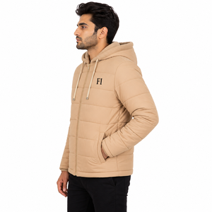 Ventes en gros de vestes matelassées pour hommes, vestes à capuche zippées, vêtements d'extérieur rembourrés, vêtements d'hiver personnalisés, USA - Product Image 4