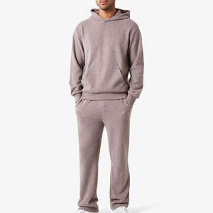 GYM ACTIVE ENTERPRISES Conjunto de Sudadera con Capucha y Pantalones Unisex Gris Claro, Color Sólido, Casual, Transpirable, Bordado 3D, 100% Algodón - Product Image 6