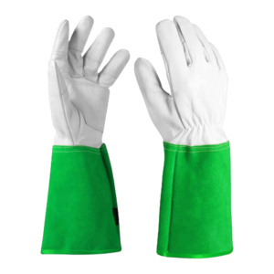 Gants de sécurité industriels robustes de haute qualité en cuir pleine fleur lisse pour soudage TIG, certifiés CE, résistants à la chaleur - Product Image 5