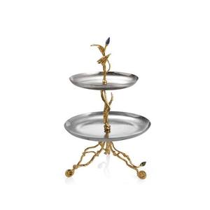 ขายส่งขาตั้งเค้กอะลูมิเนียม 2 ชั้น รุ่น CRAFT ASCENT TCAIB-002 สีทอง งานแฮนด์เมด ดีไซน์สวยงาม สำหรับงานปาร์ตี้และอีเว้นท์ต่างๆ - Product Image 1