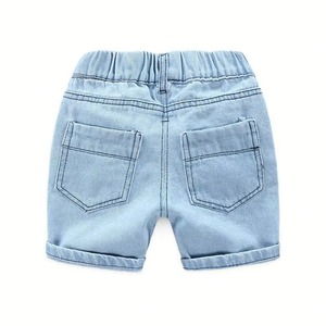 Pantalones Cortos de Mezclilla Casuales para Niños, Transpirables, Cintura Elástica, Personalizables con Parches Bordados y Logotipo - Product Image 2