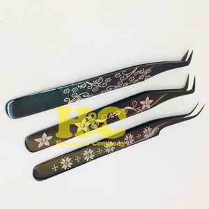 Top Deals Tweezers mink Custom Eyelash Extension Tweezers Stainless Steel Anti-Magnetic Strong Grip Hand Tested Custom Logo - Product Image 2