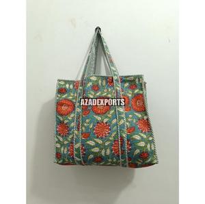 Bolso Tote de Algodón con Estampado de Tigre y Cuentas, Estilo Bohemio, Diseño Abierto con Paneles, Gran Capacidad, Multicolor, Bordado - Product Image 2