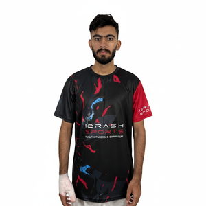 Camiseta Sublimada Personalizada de Alta Calidad, 100% Poliéster, Cuello Redondo, Nuevo Diseño, Logotipo Frontal, Diseño en Blanco, Tallas Grandes - Product Image 1