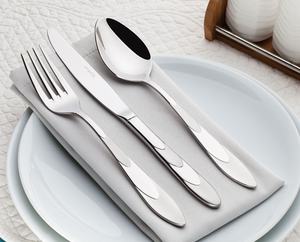 Ensemble de couverts élégants en métal pour table à manger, avec poids équilibré, prise en main confortable, brillance durable, pour la maison et la cuisine - Product Image 6