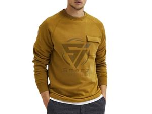 Sweat-shirts unisexes en tissu éponge, doublure polyester/coton, respirants, style hip-hop, coupe classique, couleur unie, style court - Product Image 2