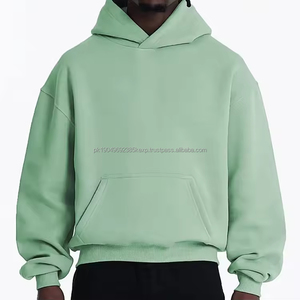 Sweat à capuche surdimensionné avec logo personnalisé, 100% coton, tissu éponge français, streetwear ample, meilleure qualité, poids lourd pour l'hiver - Product Image 2