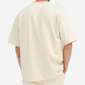 T-shirt à manches courtes avec poche, t-shirts d'été pour hommes, t-shirts en coton pur pour hommes, t-shirt en jersey biologique pour hommes, t-shirt à col rond pour hommes - Product Image 3