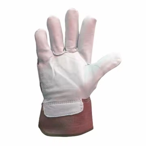 Economic High-Performance Heavy Duty Sheep Grain Leather Safety Gloves Industrial Hand <b>Arm</b> Protection for Construction Gloves - Product Image 3