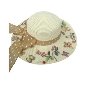 Sombrero de paja suave de ala ancha para mujer para verano de playa para estilo y protección solar - Product Image 1
