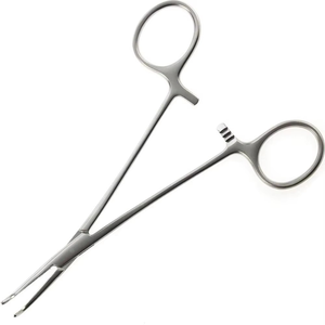 คีมหนีบหลอดเลือดแบบโค้งสำหรับมืออาชีพ ทำจากเหล็กกล้าไร้สนิม ใช้สำหรับห้ามเลือด คีลลี่ พีน อุปกรณ์ผ่าตัดทางการแพทย์ ได้รับเครื่องหมาย CE ISO - Product Image 6