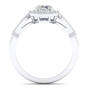 Bagues de fiançailles REYES personnalisées en argent sterling 925 et moissanite, design classique, plaqué or, bijoux fins, cadeau pour elle - Product Image 4