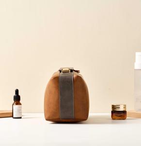 Handmade Cowhide Leather Toiletry Bag Men Travel Cosmetic Organizer Waterproof <b>Case</b> Bag LTB-0189 - Product Image 3