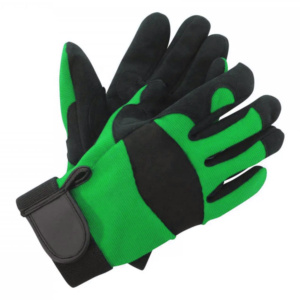 Gants de sécurité robustes en polyester, paume double couche, cuir synthétique souple Amara, ajustement parfait, poignet réglable, antistatiques - Product Image 5