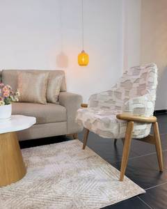 Scandinavian Style Wooden <b>Sofa</b> Set with Lounge Chairs and Coffee <b>Table</b> Furniture Manufacturer - Product Image 3