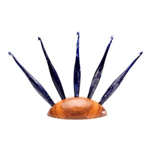 Aguja de Ganchillo Ergonómica de Resina Suave y Ecológica, Diseño Aerodinámico, Agarre Suave, 15 cm, 3 mm, Juego de Ganchillos de Color Personalizado - Product Image 6