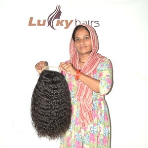 Premium Natural Curly Indian Human Hair Soft <b>Wig</b> Virgin Remy HD Lace <b>Front</b> Glueless Pre Plucked 100g Wholesale Export Factory - Product Image 3