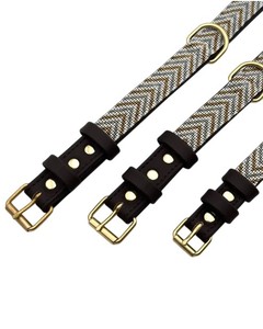 High Quality Indian DD Leather Padded Wide Beaded <b>Dog</b> <b>Collar</b> with Animal Pattern in Manufacturing Price - Product Image 3