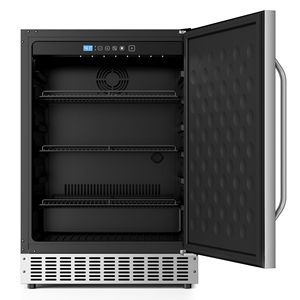 Frigorifero Monoporta in Acciaio Inossidabile per Conservazione di Vino e Bevande - Product Image 3