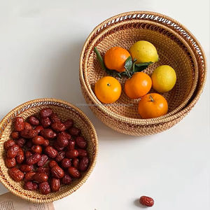 ถาดเสิร์ฟหวายธรรมชาติทำด้วยมือมีความทนทานกำหนดขนาดเองเป็นมิตรต่อสิ่งแวดล้อมน้ำหนักเบาสีสั่งทำขายส่งซัพพลายเออร์เวียดนาม - Product Image 5