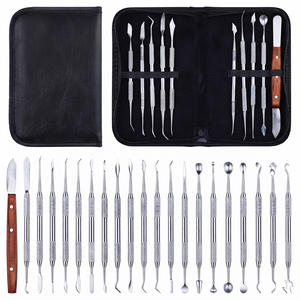10pcs/<b>set</b> Metal Manual Dental Wax Carving Tools Spatula <b>Plaster</b> Knife Practical Versatile Teeth Whitening Kit Dentistry - Product Image 5