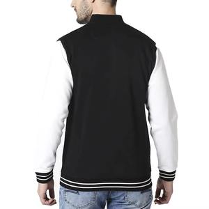 Chaqueta Varsity Personalizable de Moda para Hombre, Tejido de Lana, Cuello Alto, Transpirable, Colección High Street, Temporada de Invierno - Product Image 4