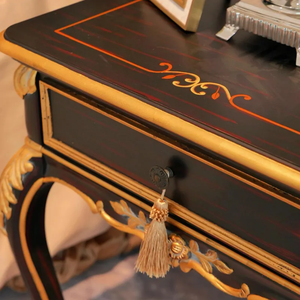 Ensemble de chambre à coucher King Size de luxe en bois de mahogany massif français, style capitonné, fabriqué en Indonésie, livraison gratuite, garantie - Product Image 5