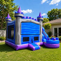 Château gonflable avec toboggan, 21FT x 18FT x 14FT, grand château de saut pour enfants, château gonflable pour fêtes et événements scolaires