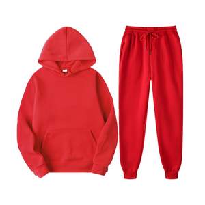 Ensemble de survêtement unisexe d'hiver en molleton 280g avec capuche et pantalon, personnalisable avec texte et logo, coupe oversize - Product Image 5