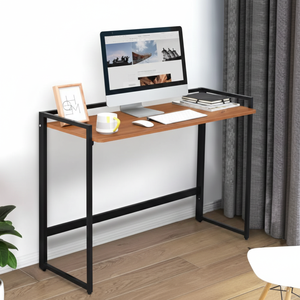 Bureau d'ordinateur Bedford Industrial peu encombrant – Poste de travail compact avec rebord surélevé - Product Image 1