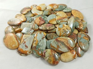 Cabochons en Jaspe Américain Naturel en Gros, Pierres Précieuses de Haute Qualité, Quartz Fantaisie, Pierres de Guérison, Cristaux Cabochons en Promotion - Product Image 1