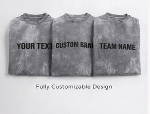 T-shirts Streetwear Homme Personnalisés avec Logo OEM, Tricotés Surdimensionnés, 100% Coton Lourd, Respirants, Séchage Rapide, Imprimés par Sérigraphie - Product Image 3