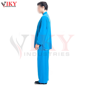 Uniforme de Artes Marciales Blanco de Primera Calidad al por Mayor con Ribete Negro, Ropa Tradicional de Kung Fu para Práctica y Combate - Product Image 3