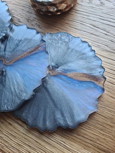 Handmade Resin Coaster Featuring Artistic Design Premium Quality Material And Stylish Look Ideal For Coffee Tables - Product Image 4
