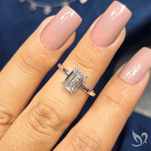 Bague de fiançailles solitaire en diamant de laboratoire taille émeraude 2 carats certifié IGI, or massif 18 carats, pour anniversaire de mariage - Product Image 5