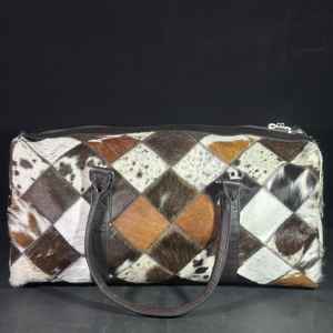 Bolsa de Viaje de Gran Capacidad, de Cuero Genuino, con Cierre de Cremallera, para Gimnasio o Fin de Semana, Modelo LHODB-0123 - Product Image 2